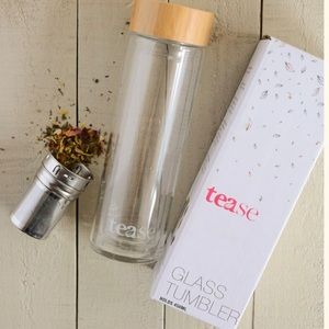 3 in 1 Sustainable Glass & Bamboo Tea Tumbler